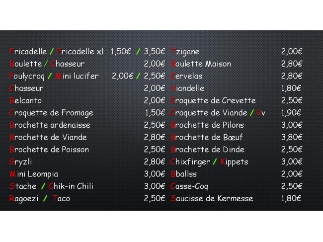 La friterie au Regal