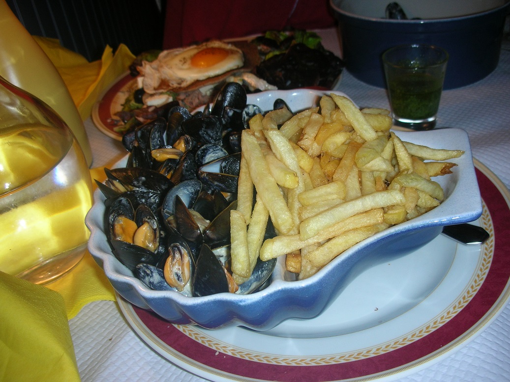 Moules frites , un plat du Nord